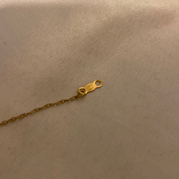 Swedged cross necklace 14k gold - Picture 4 of 12